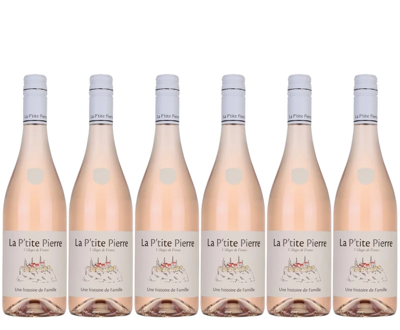 La P'tite Pierre - Rosé Wine, Fresh & Fruity French Rosé Wine (6 x 0,75 L)