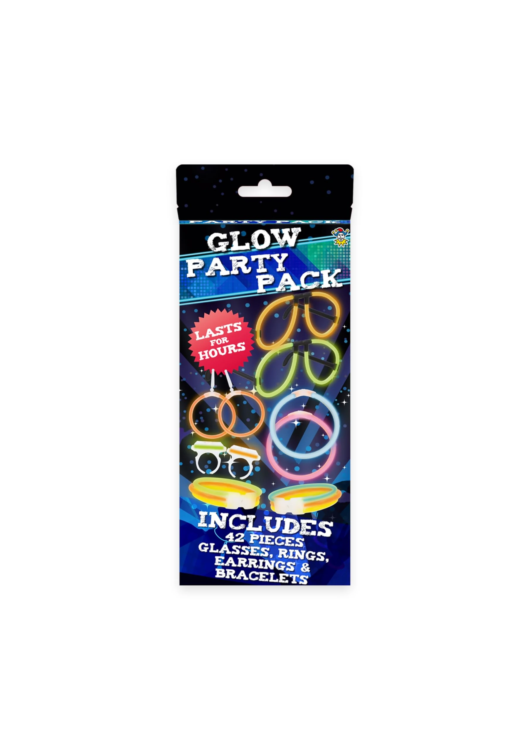 HENBRANDT 1x Glow Stick Party Pack 42 Pieces - Premium Multicolour Neon Light Accessories for Kids Teens Adults Parties Festivals Raves Birthdays Nighttime Events