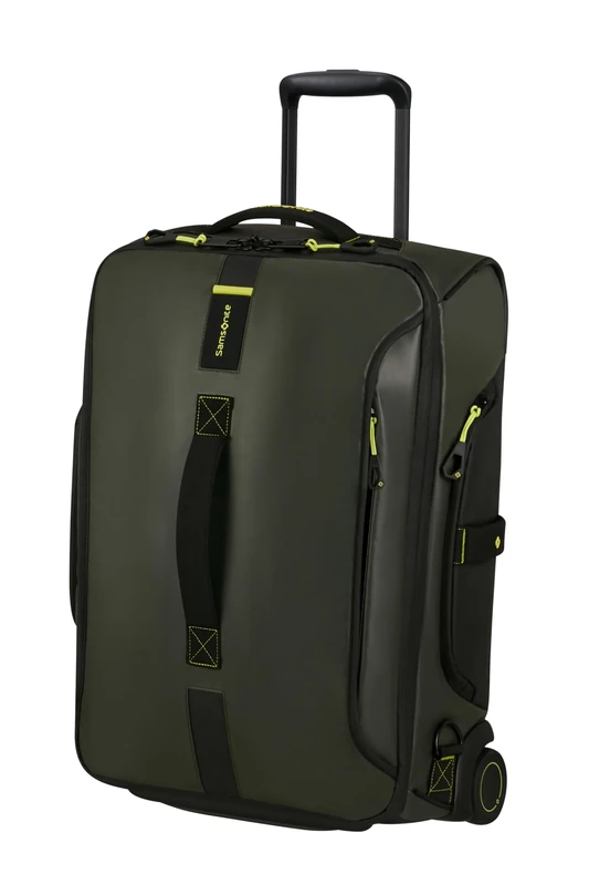 Samsonite Paradiver Light - Wheeled Duffle Bag & Backpack (55 cm), Small, Hand Luggage, Water-Repellent, Lightweight, 51L, Green (Jungle Green)