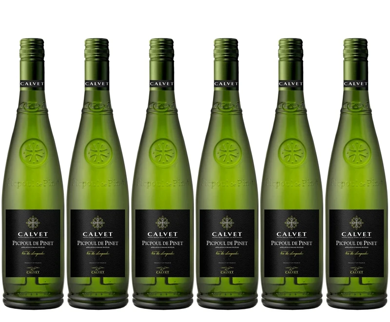 Calvet - Picpoul de Pinet, Crisp & Zesty French White Wine (6x 0.75L)