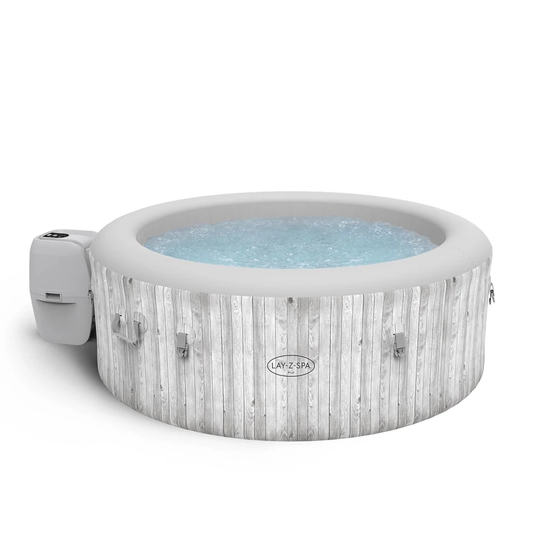 Lay-Z-Spa Fiji AirJet Inflatable Hot Tub, 4 Person Spa with 120 AirJets, Freeze Shield All Year Use, Energy Efficient Heating System, Durable TriTech Material, 5.9ft Home Spa Relaxation