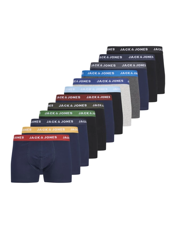 JACK & JONES Male Trunks Pack of 12, black, M - Image 1