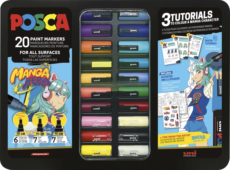 POSCA METALLIC 20P SLEEVE CASE