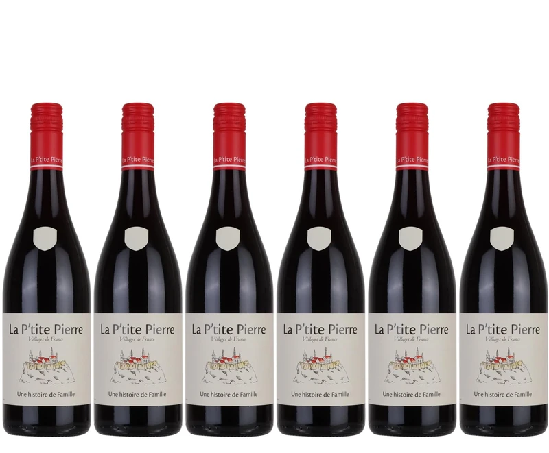 La P'tite Pierre - Smooth & Elegant French Red Wine (6 x 0,75L)