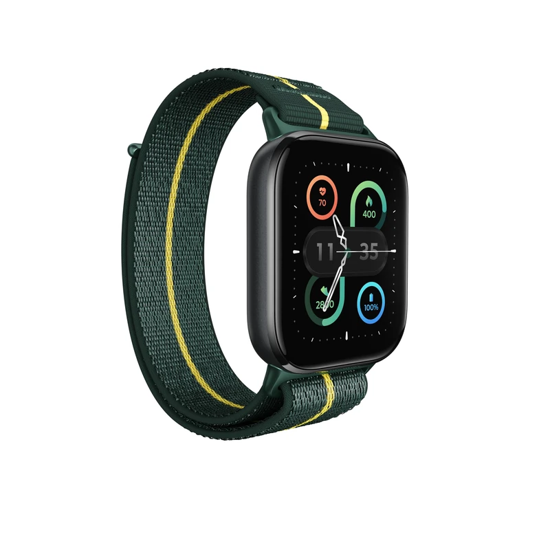 Smartwatch Moto Watch fit Color Pantone Trekking Green, 1.9 inch OLED Gorilla Glass 3, Aluminum Case, 16 Days Battery, GPS, 1000 Sport Modes, Underwater Protection, Android
