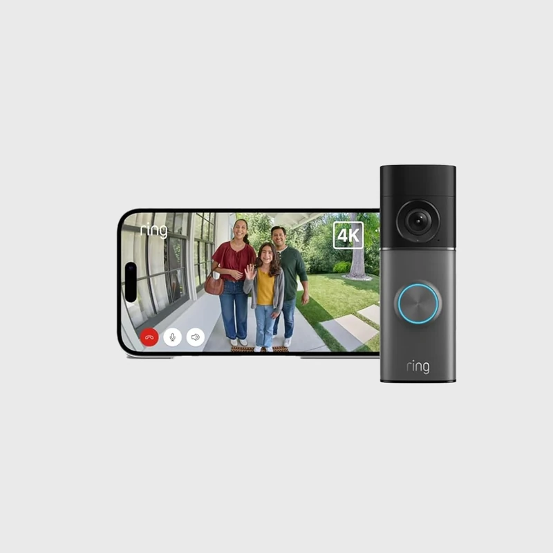 Ring Wired Video Doorbell Pro (3rd Gen) with Ring Interchangeable Faceplate | Retinal 4K, up to 10x Enhanced Zoom | 30-day free trial of Ring Subscription Plan, Polished Mocha