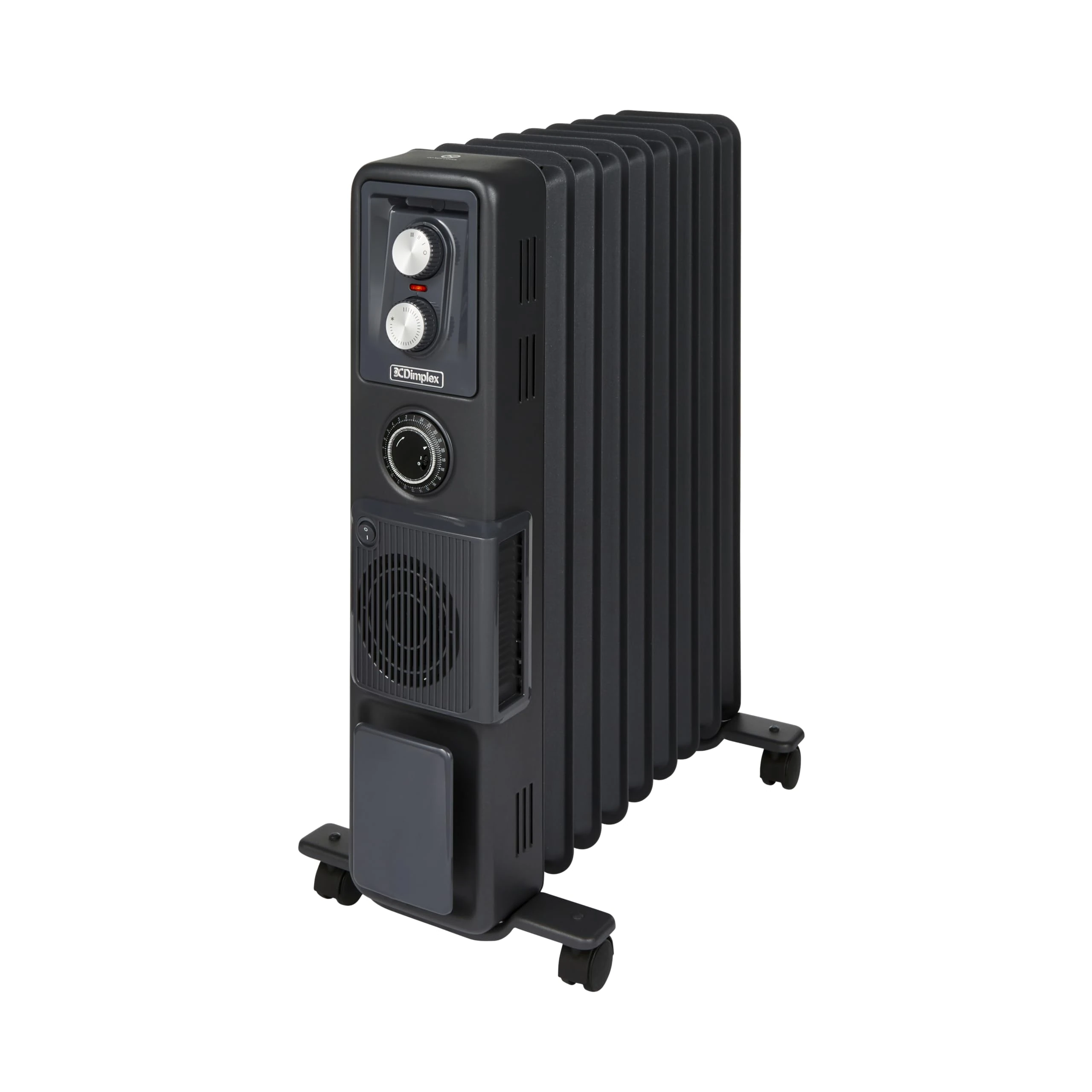 Dimplex ECR24TiFB ECR Oil Free 2.4KW Oil-Free Radiator with Turbo Fan, Fast Heating - BLACK