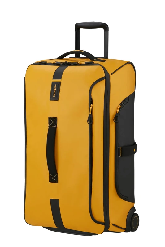 Samsonite Paradiver Light - Wheeled Duffle Bag (67 cm), Medium, Water-Repellent, Lightweight, 74.5L, Yellow (Yellow)