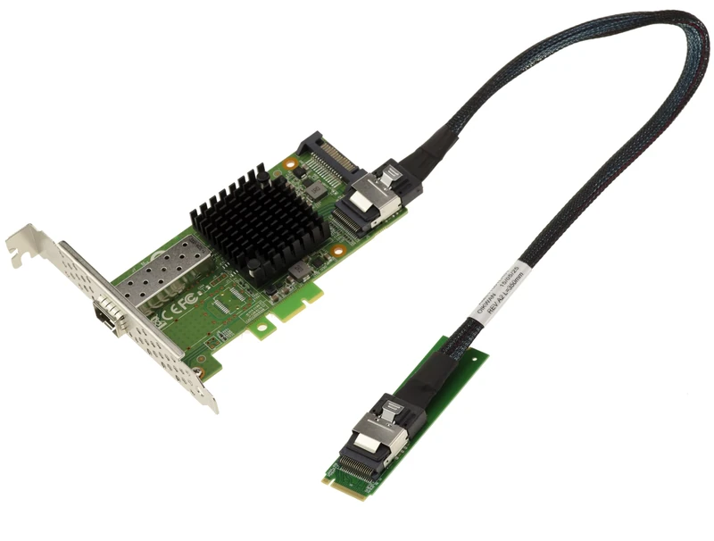KALEA-INFORMATIQUE 10G 10G 10 GIGABIT ETHERNET Fiber SFP+ Network Card for M.2 PCIe Type Port, M or B+M Key with Mellanox X3 PCIe Gen 3.0 Chipset - Image 1