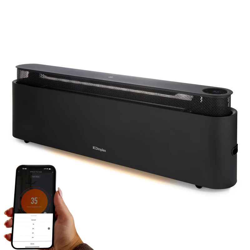 Dimplex DXBC22 ThermaIQ Smart WiFi Baseboard Convector Heater - Black