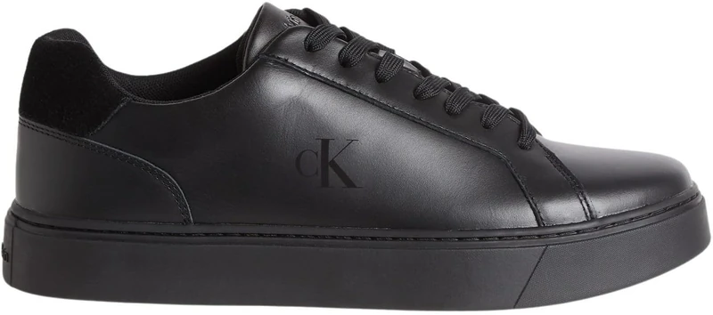 Calvin Klein Men's Classic Cupsole Laceup LTH Ym0Ym01435 Low Top, Black (Triple Black/Black), 7 - Image 1