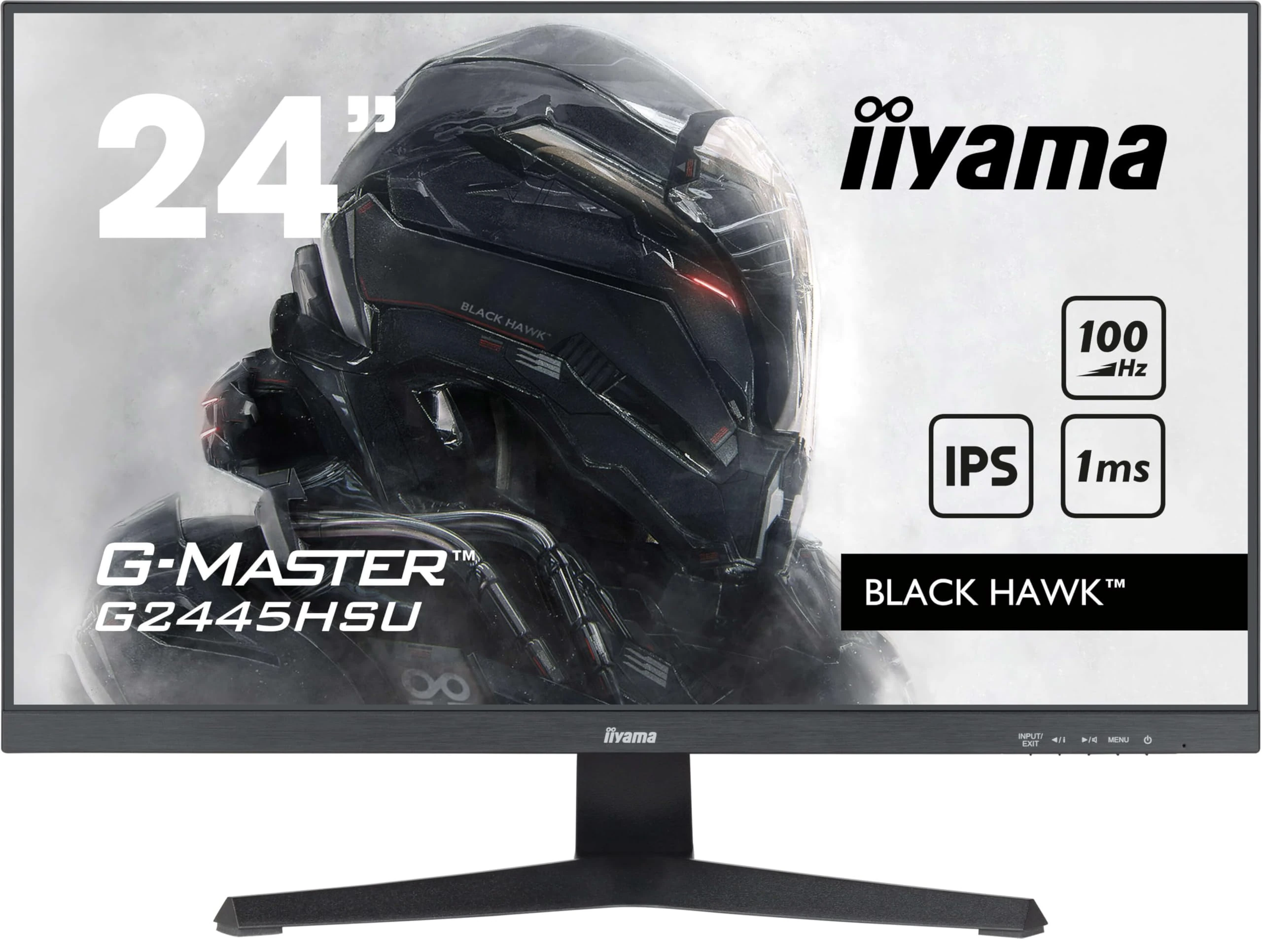 iiyama G-Master G2441HSU-B1 24 inch 144Hz HD Gaming Display, 1ms (MPRT) IPS LCD with Adaptive Sync, 1920 x 1080, HDMI/DP