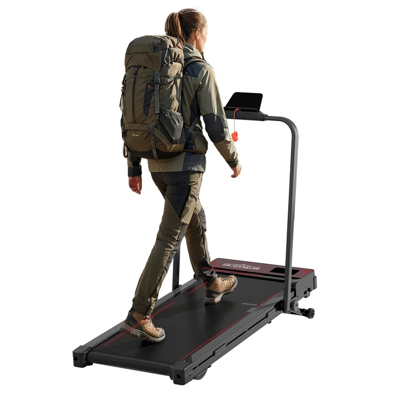 Drgymlee 4 in 1 Walking Pad, Folding Treadmill for Home & Office, Under Desk Treadmill 1–12 km/h, Quiet Compact Running Machine for Walking & Jogging, Ideal for Beginners with Remote & LED Display