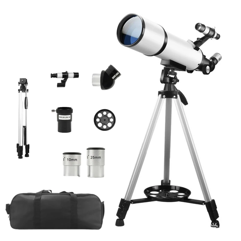 Trovoro Telescope Beginner-Friendly Astronomy Telescope for Adults with Durable Aluminum Alloy Tripod, FMC Anti-Reflective Coating, 150x Magnification, 45° Zenith Mirror, 500mm Focal Length