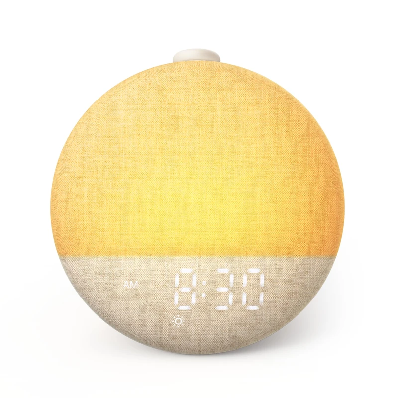 Dreamegg Sunrise Alarm Clock, Wake Up Light White Noise Machine 29 Sounds, One-Click Favorite Sleep Mode, 10 Colors Night Light, Digital Alarm Clocks Bedside for Baby Kid Adult, Sunrise 2
