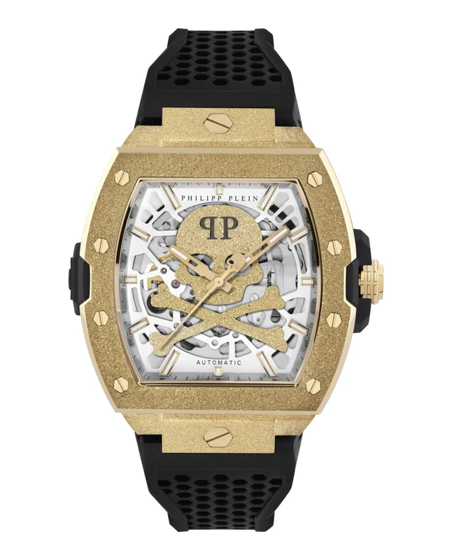 Philipp Plein Men's Analogue Automatic Watch The $Keleton Frosted