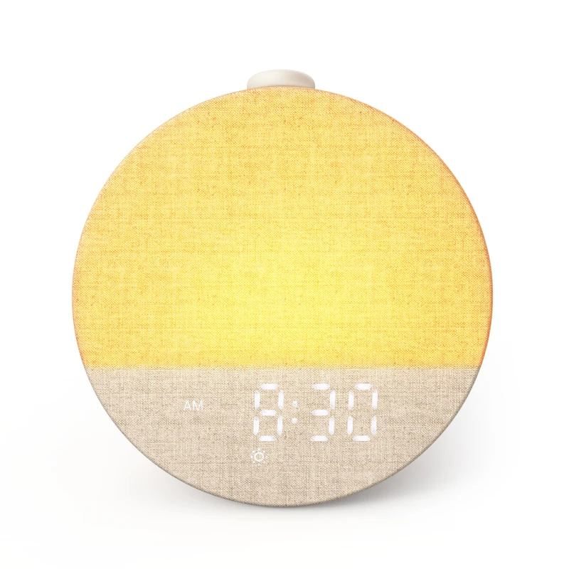 Dreamegg Sunrise 1 Pro - Sunrise Alarm Clock, White Noise Machine with 29 Sounds, Wake Up Light Alarm Clock with 6 Tones, 10 Night Light Colours, Favourites Mode, for Adults’ Sleep Routine