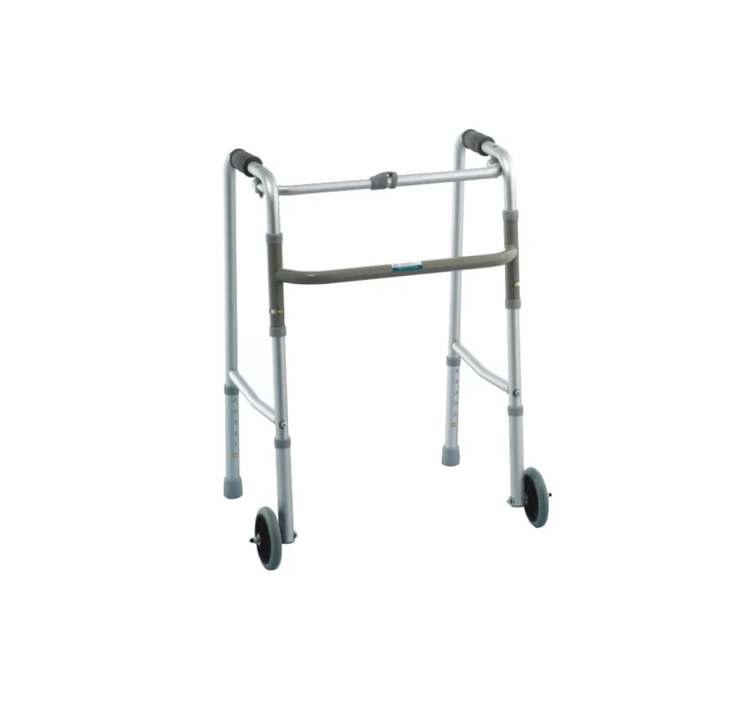 yuwell Folding Lightweight Aluminium Walking Frame with Wheels