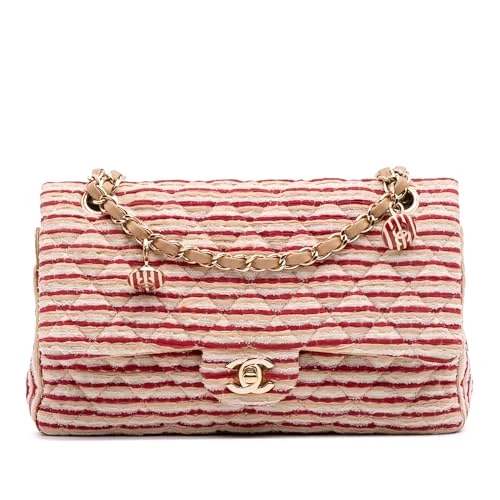 Chanel Pre-Loved Medium Classic Jersey Coco Sailor Double Flap