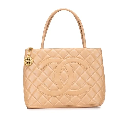 Chanel Pre-Loved Caviar Medallion Tote Bag