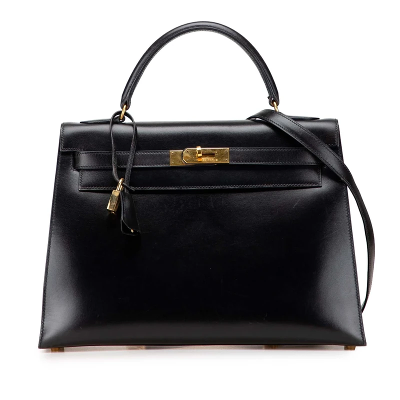 Hermès Pre-Loved Box Calf Kelly Sellier 32 Handbag