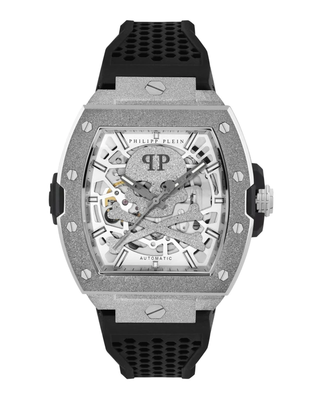 Philipp Plein Men's Analogue Automatic Watch The $Keleton Frosted