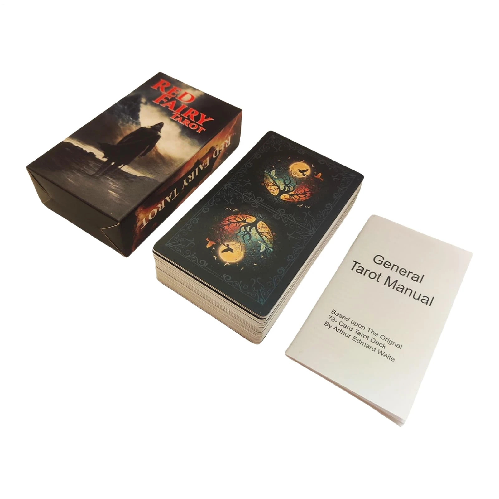 Mystic Tarot Deck – Fantasy Oracle Card Set Fate Reading, Witchcraftt Rituals and Spiritual Insight | English Edition Fortune Telling Divination Cards for Beginners, Gatherings and Daily Guidance