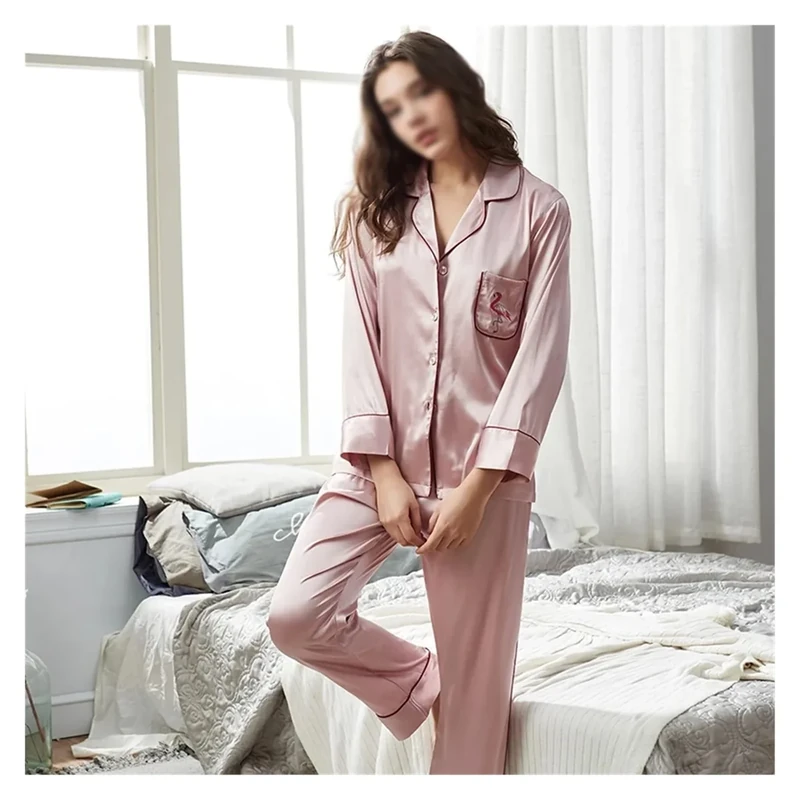 LJIANGD Delightfully Soft Silk Sleepwear Set - Women's Pajamas & Nightgowns