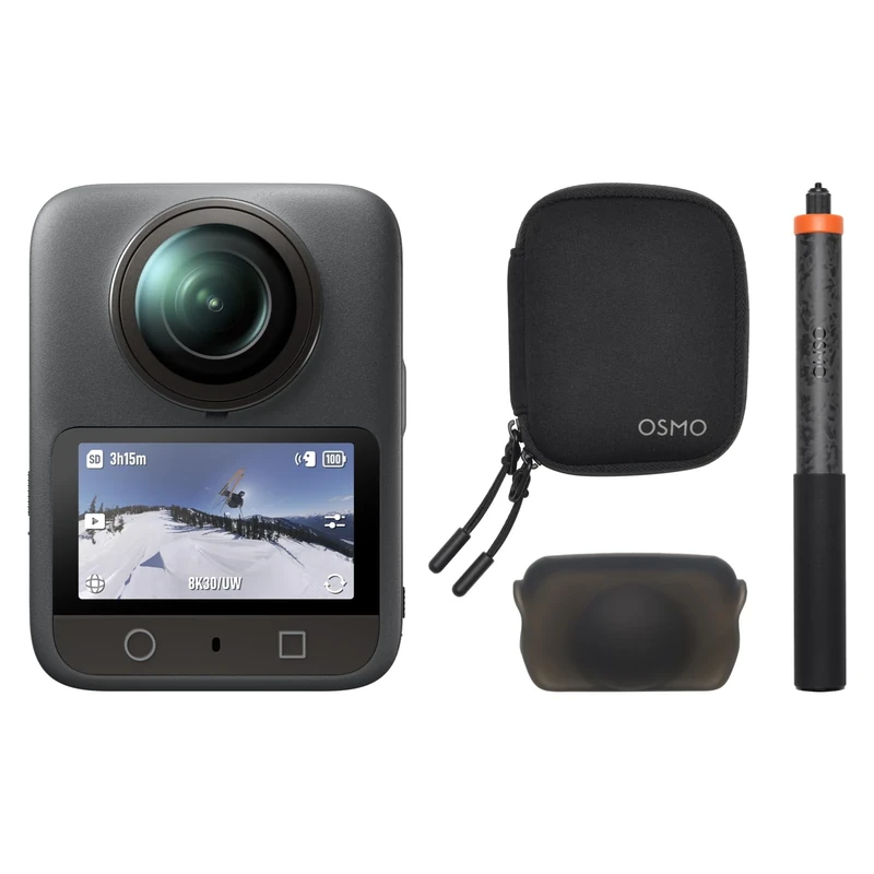 DJI Osmo 360 Elevated View Combo, 360 Camera With 1-Inch 360° Imaging, 170° FOV, Native 8K 360° Video, Magnetic Quick-Release, Action Camera for Sports, Vlog