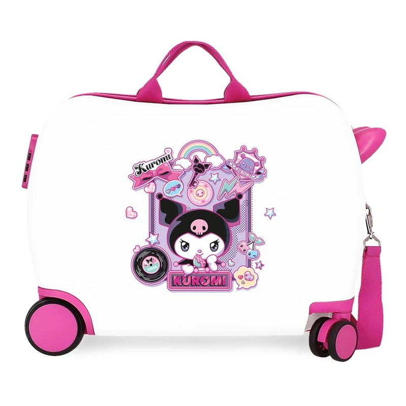 Sanrio Kuromi Wonder Children's Suitcase White 50 x 38 x 20 cm Rigid 2.05 kg Side Combination Lock ABS 2.05 kg 34 L Hand Luggage