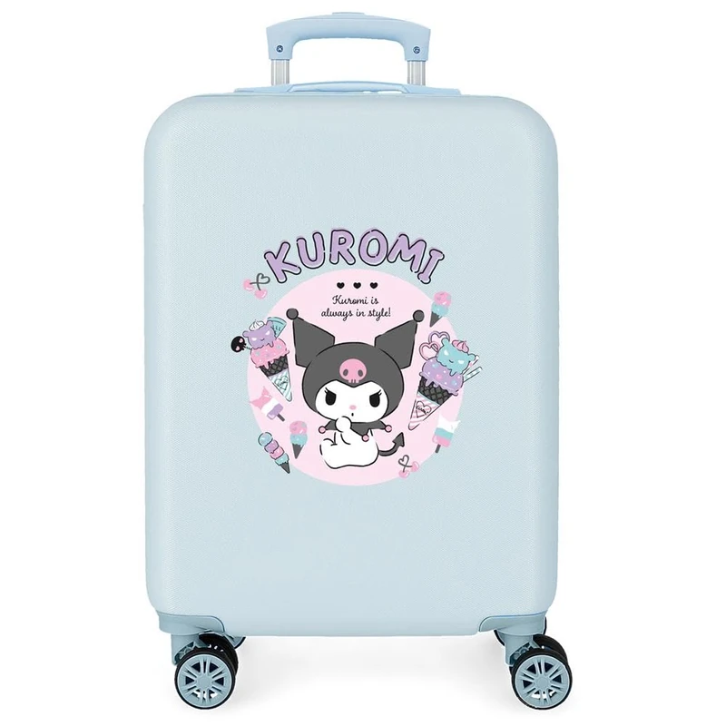 Sanrio Kuromi Always in Style Cabin Suitcase Blue 38 x 55 x 20 cm Rigid 2 kg Combination Lock Side ABS 2 kg 35L Hand Luggage
