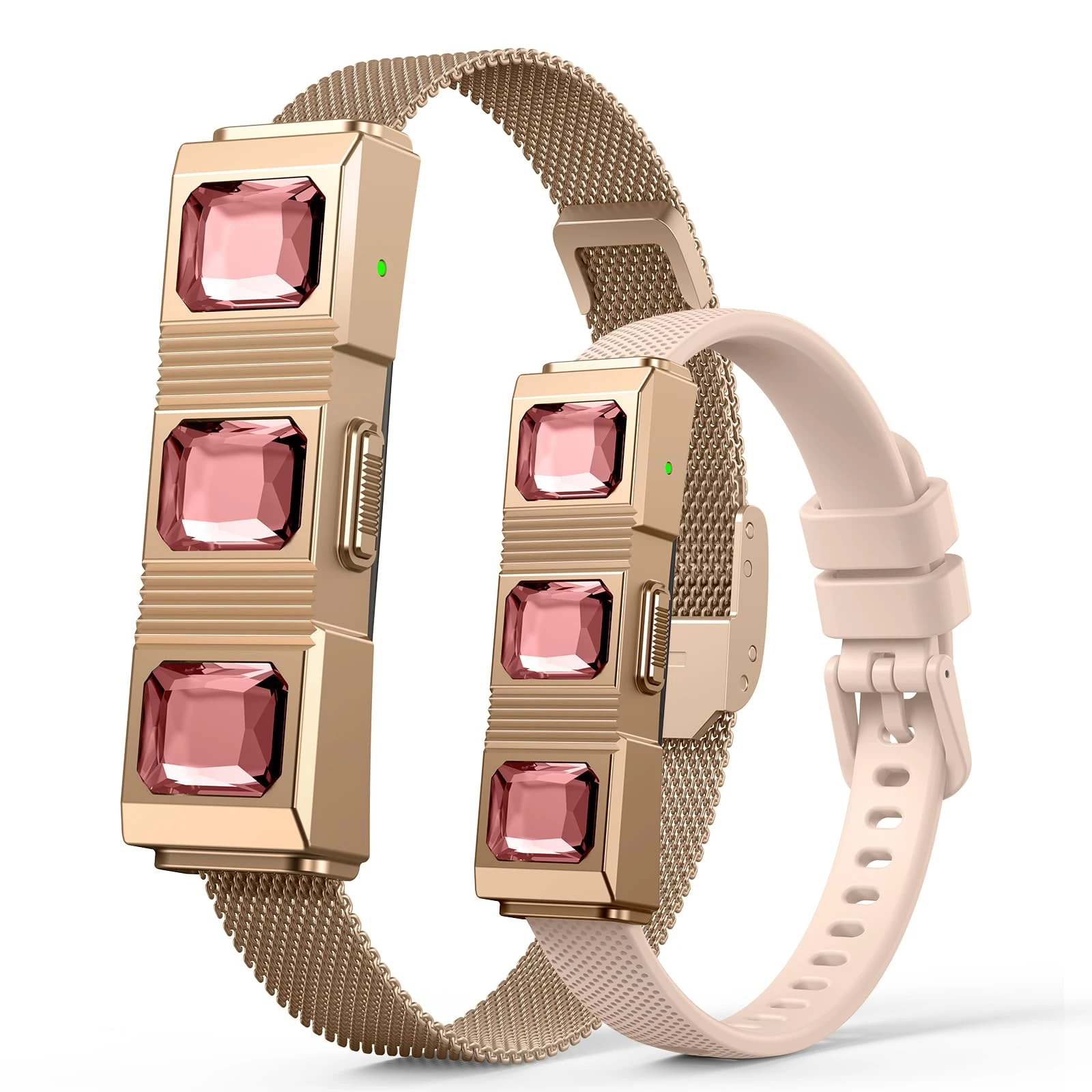 Smart Bracelet for Women, Wearable Activity & Fitness Tracker Band, 24/7 Sleep Tracker, All-Day Continuous Heart Rate Blood Pressure Stress HRV Monitor, 170+ Sport Modes Smart Wristband with 2 Bands