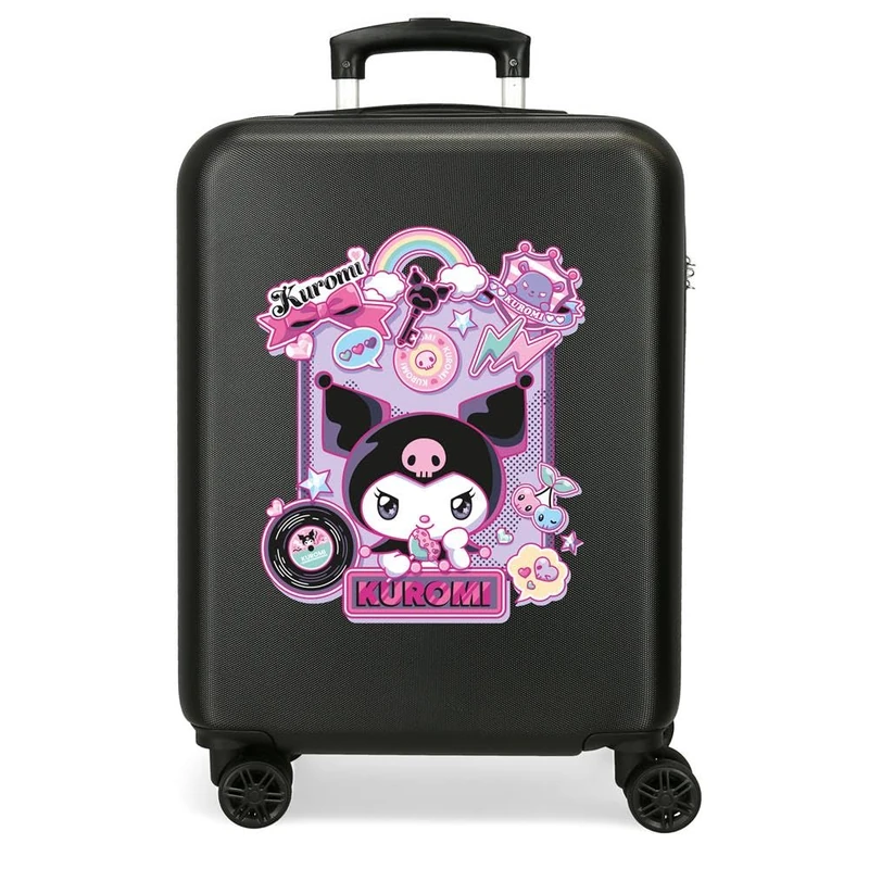 Kuromi Sweet Dream, Children's Suitcase Made of ABS, Rigid and Lightweight Material, Double Wheels, Side Combination Lock, by Joumma Bags, Wonder, Talla única, Suitcase