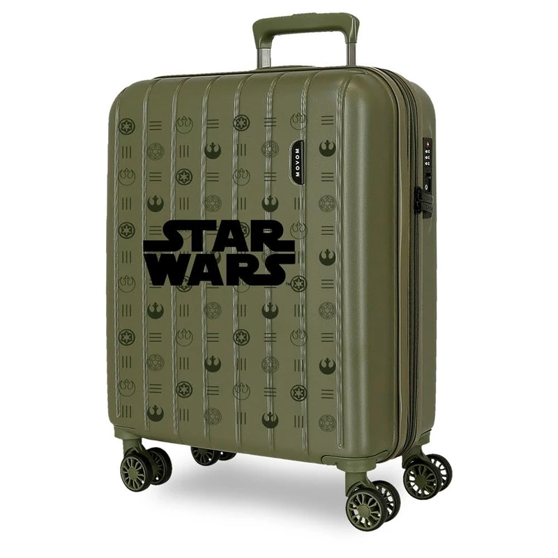Joumma Star Wars Green Cabin Suitcase Green 40 x 55 x 20 cm Rigid 2.8 kg TSA Closure Integrated ABS 2.8 kg 37L Extendable Hand Luggage