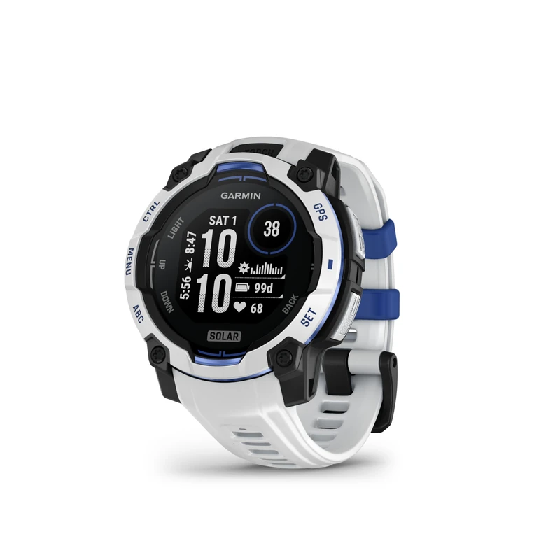 Garmin Instinct 3 45mm Solar Rugged GPS Smartwatch - Whitestone - Image 1
