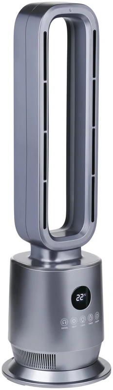 alpina 2000W Bladeless Heater and Fan - Electric Radiator with Remote Control - Oscillating Stand Fan with Timer - Adjustable Temperature Fan - Heating and Air Conditioning