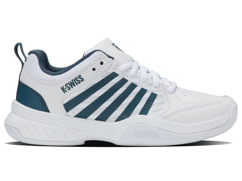 K-Swiss Court Express 2 Carpet Tennis Shoe, White/Stargazer, 5 UK Child