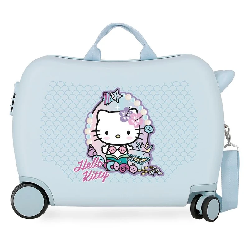 Sanrio Hello Kitty Mermaid Kitty Children's Suitcase Blue 50 x 38 x 20 cm Rigid 2.1 kg Combination Lock Side ABS 2.1 kg 34L Hand Luggage - Image 1
