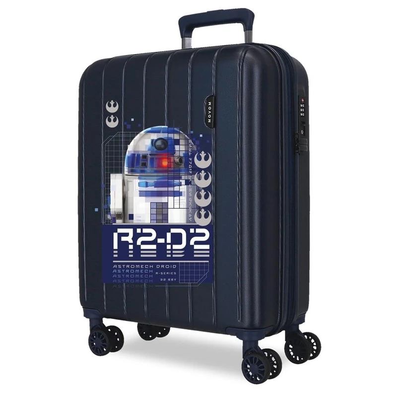 Joumma Star Wars R2D2 Cabin Suitcase Blue 40 x 55 x 20 cm Rigid 2.8 kg TSA Closure Integrated ABS 2.8 kg 37L Extendable Hand Luggage