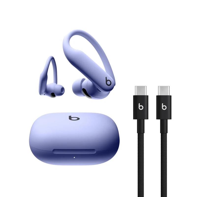 Beats Powerbeats Pro 2 - Hyper Purple with USB-C Charging Cable (1.5m)