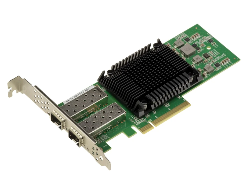 KALEA-INFORMATIQUE PCIe 4.0 x8 Controller Card 2 Port 25G Ethernet LAN Network SFP28 with Intel E810 Chipset