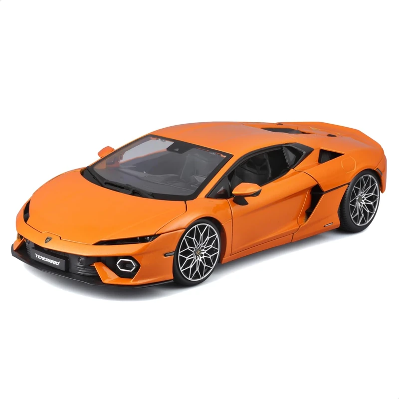 Bburago Lamborghini Temerario 1:18 Scale Diecast Car - Orange - Image 1