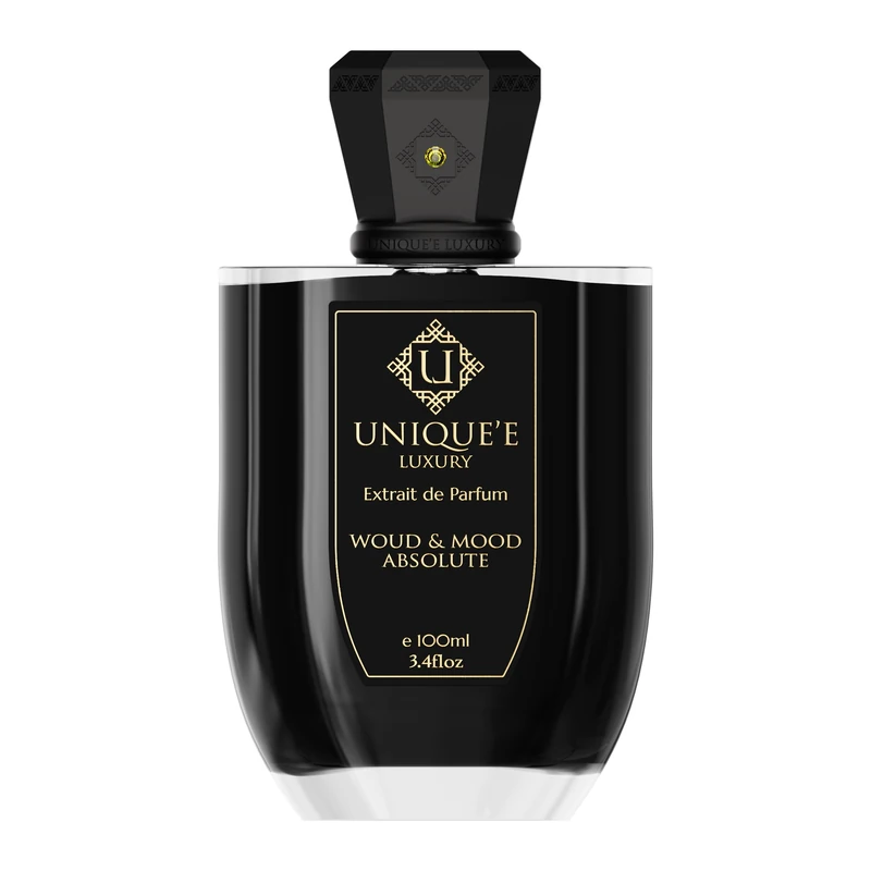 Unique’e Luxury Woud and Mood Absolute 100 ml Extrait de Parfum Unisex Citrusy Saffron Oudy Notes Niche Perfume
