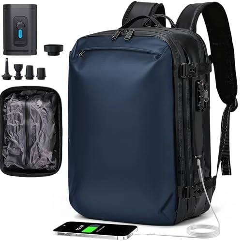 H.yeed 30-60L Waterproof Backpack USB & Type-C Port Laptop Fit