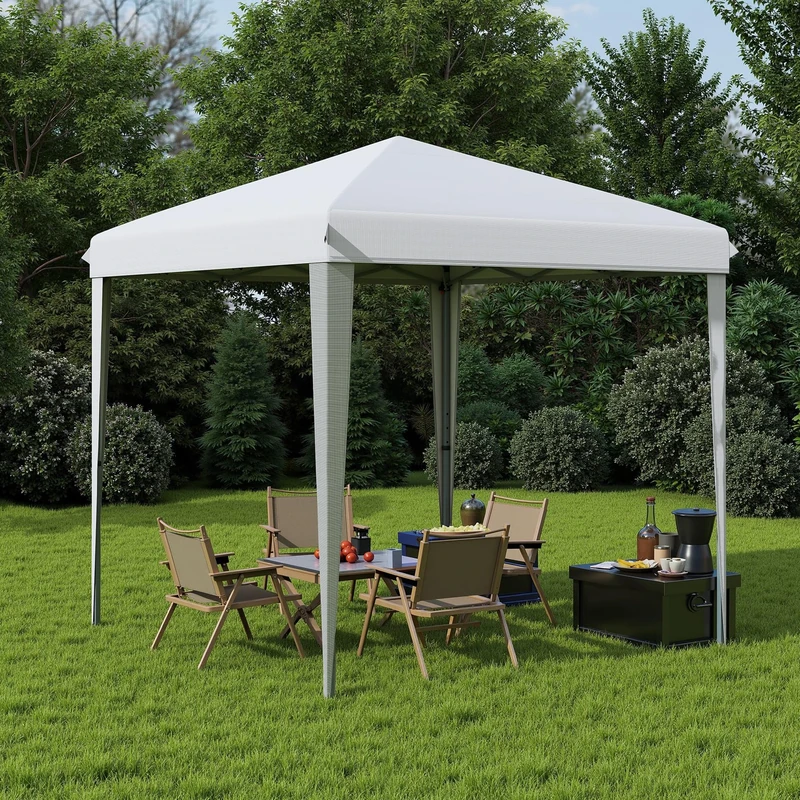 YITAHOME Pop Up Gazebo,3x3M Instant Heavy Duty Pop Up Tent with Storage Bag, Folding Outdoor Shelter for Outdoor Party Camping, Events (White)