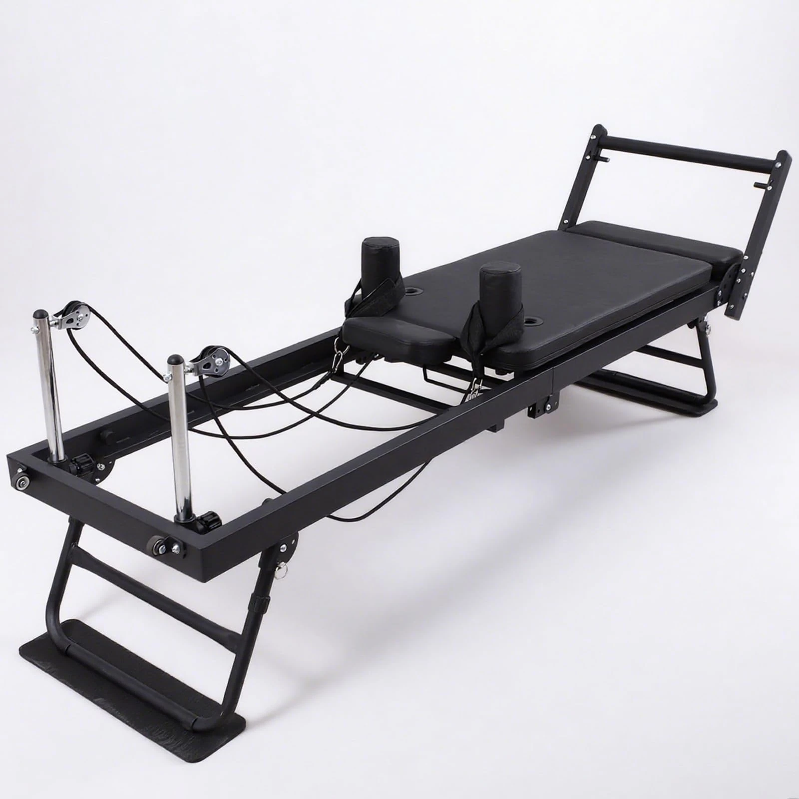 Pilates Reformer Machine for Home Gym - Foldable Indoor Aerobic Exercise Equipment for Yoga and Workout