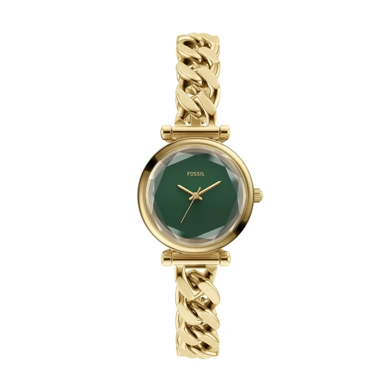 Fossil Carlie Women's 28MM Gold-Tone Stainless Steel Watch, ES5441