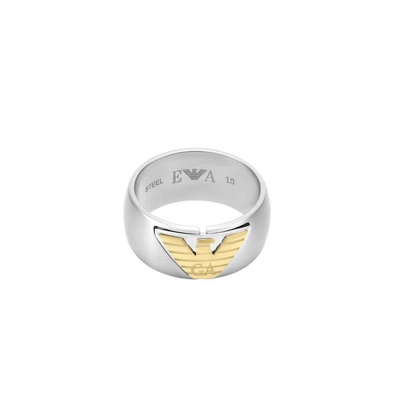Emporio Armani Men's Multicolor Stainless Steel Ring, EGS325404010