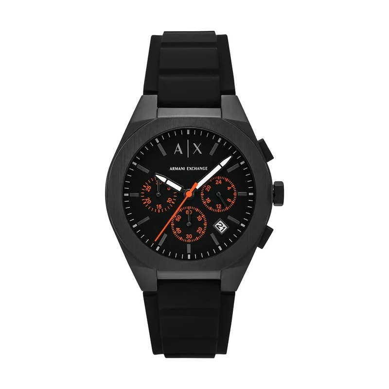 Armani Exchange Men's 42MM Black Stainless Steel Watch, AX4198