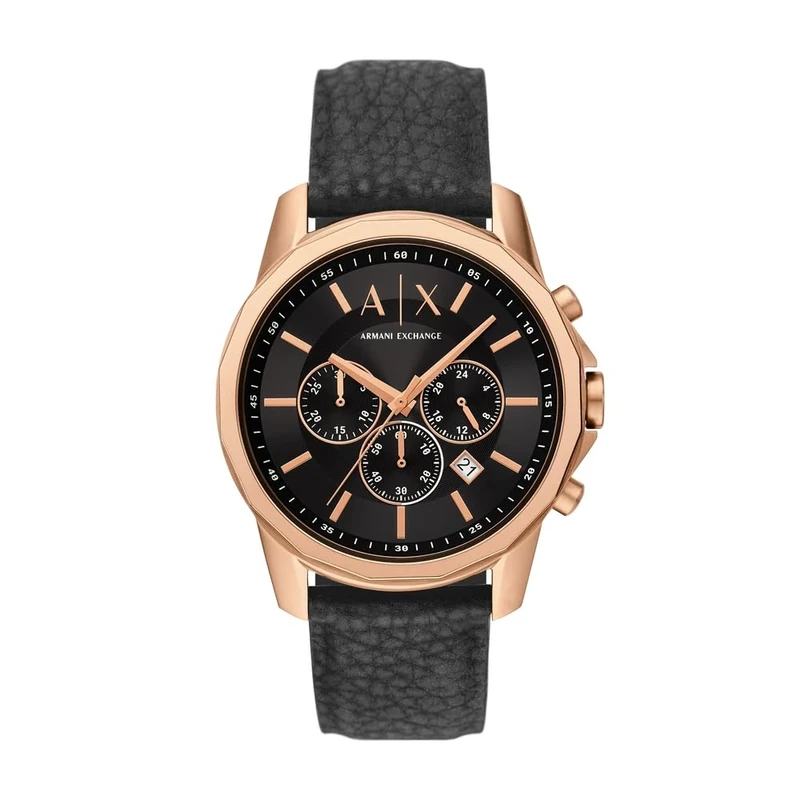Armani Exchange Men's 44MM Rose-Gold Tone Stainless Steel Watch, AX1769